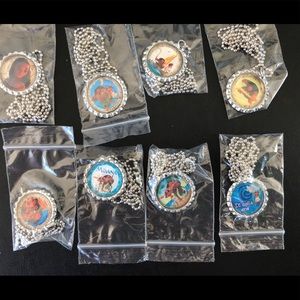 Set of 8 Moana bottlecap necklaces